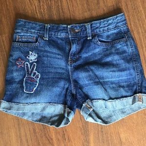 Old Navy girls jean shorts